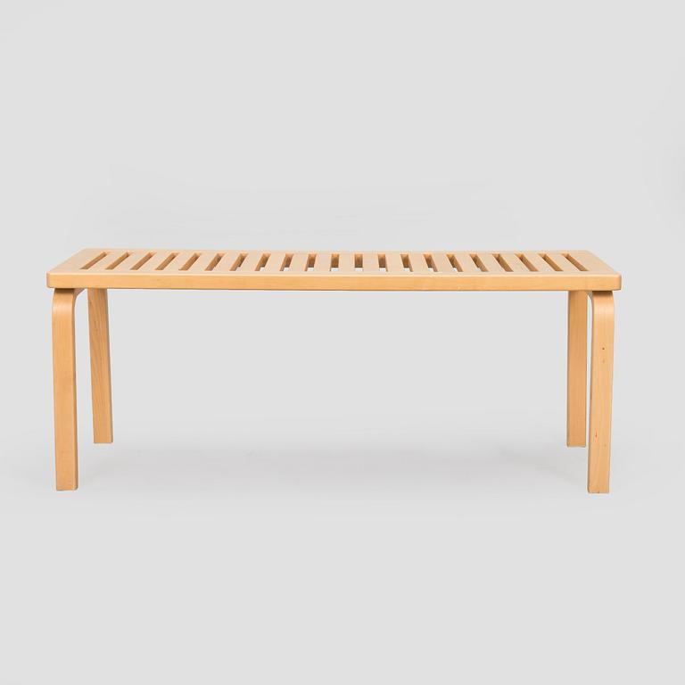 Alvar Aalto, a '153A' bench for Artek, 1995.