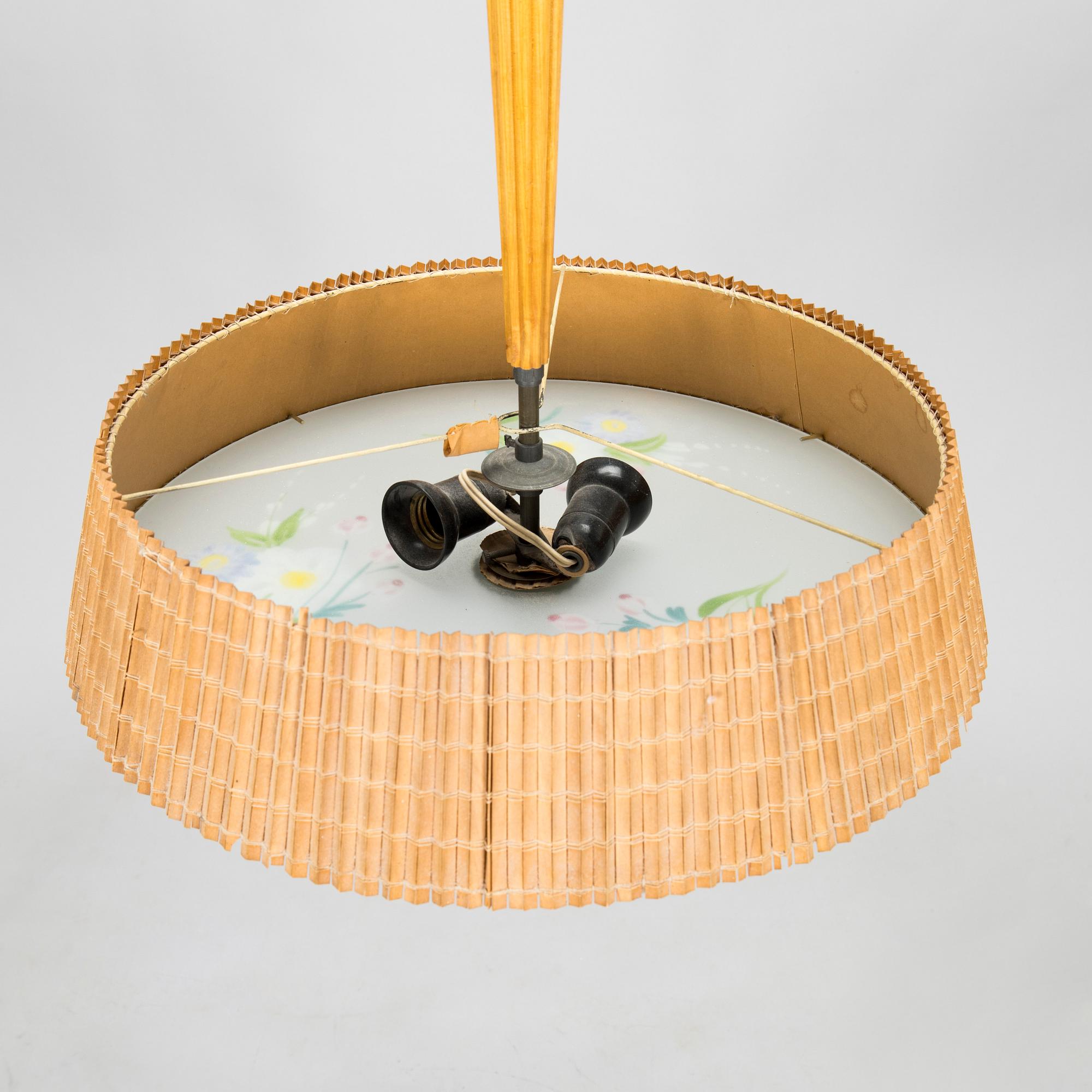 Gunnel Nyman, a 1940s '20317' ceiling light for Idman / Kauklahden Lasitehdas.