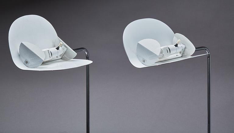 BORDSLAMPOR, ett par B 200, Bergboms, 1900-talets senare del.