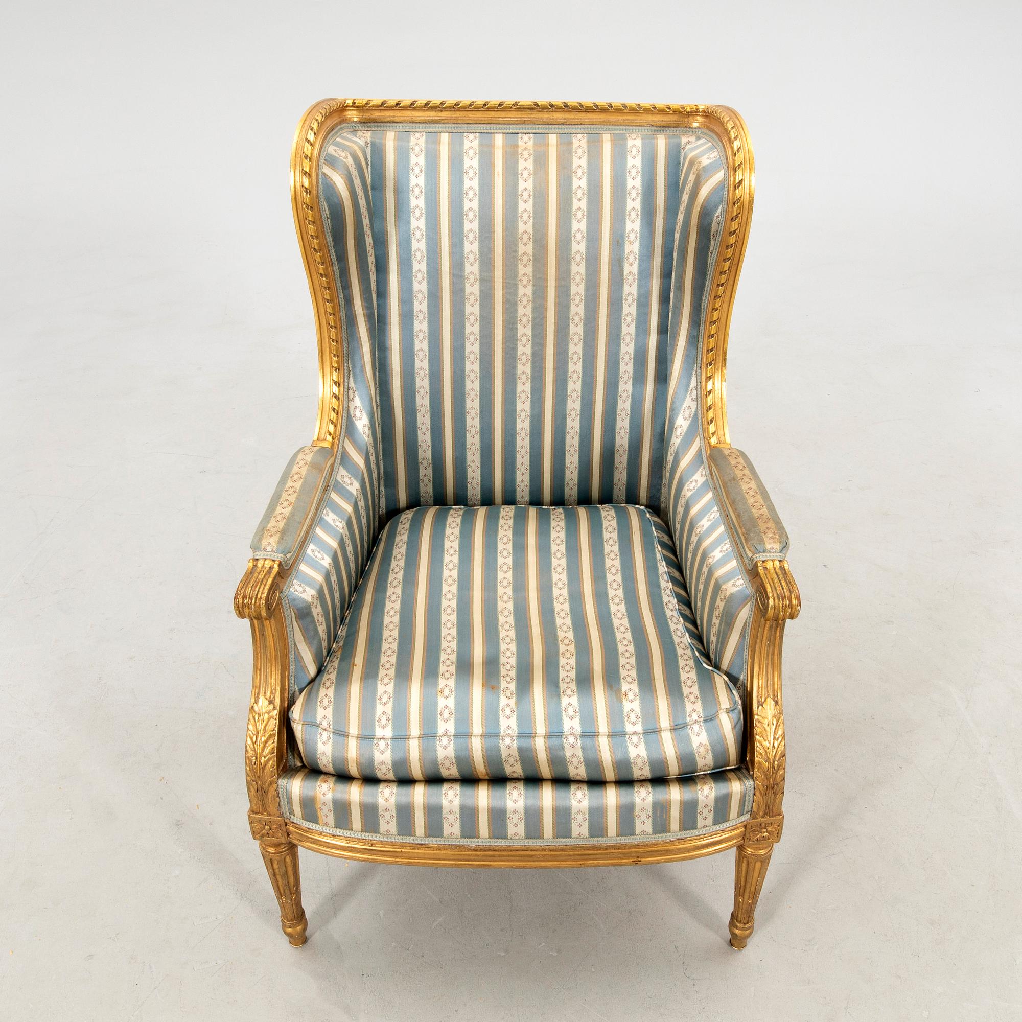Louis XVI-style Bergère, first half of the 20th century.