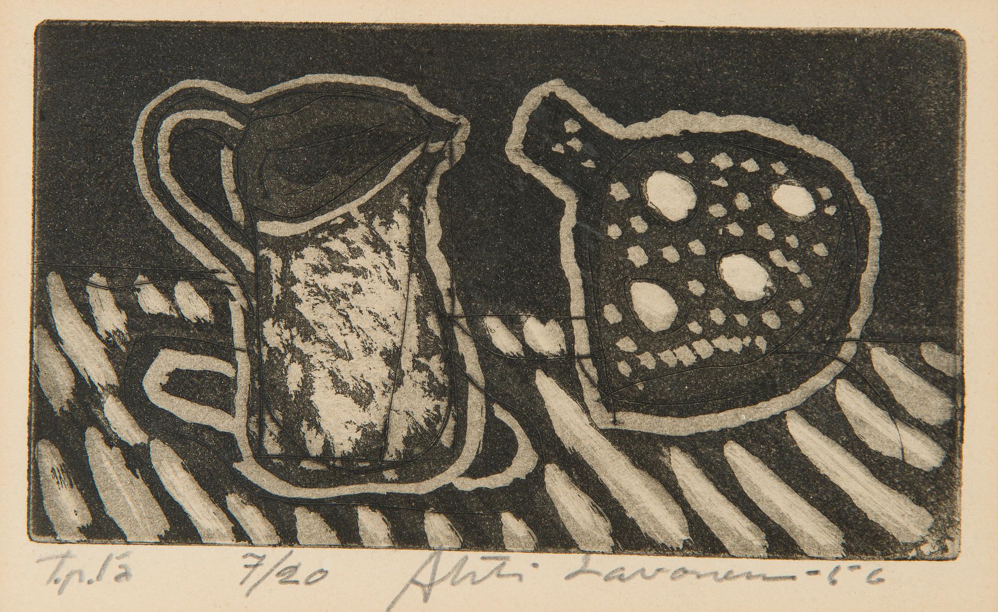 Ahti Lavonen, Asetelma.