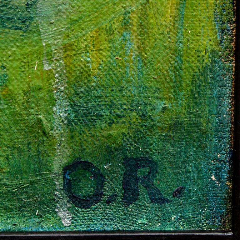 Unknown artist, Oil on canvas, monogram signed OR.
