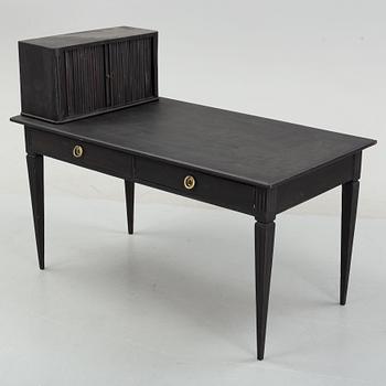 A gustavian style painted desk, circa 1900.