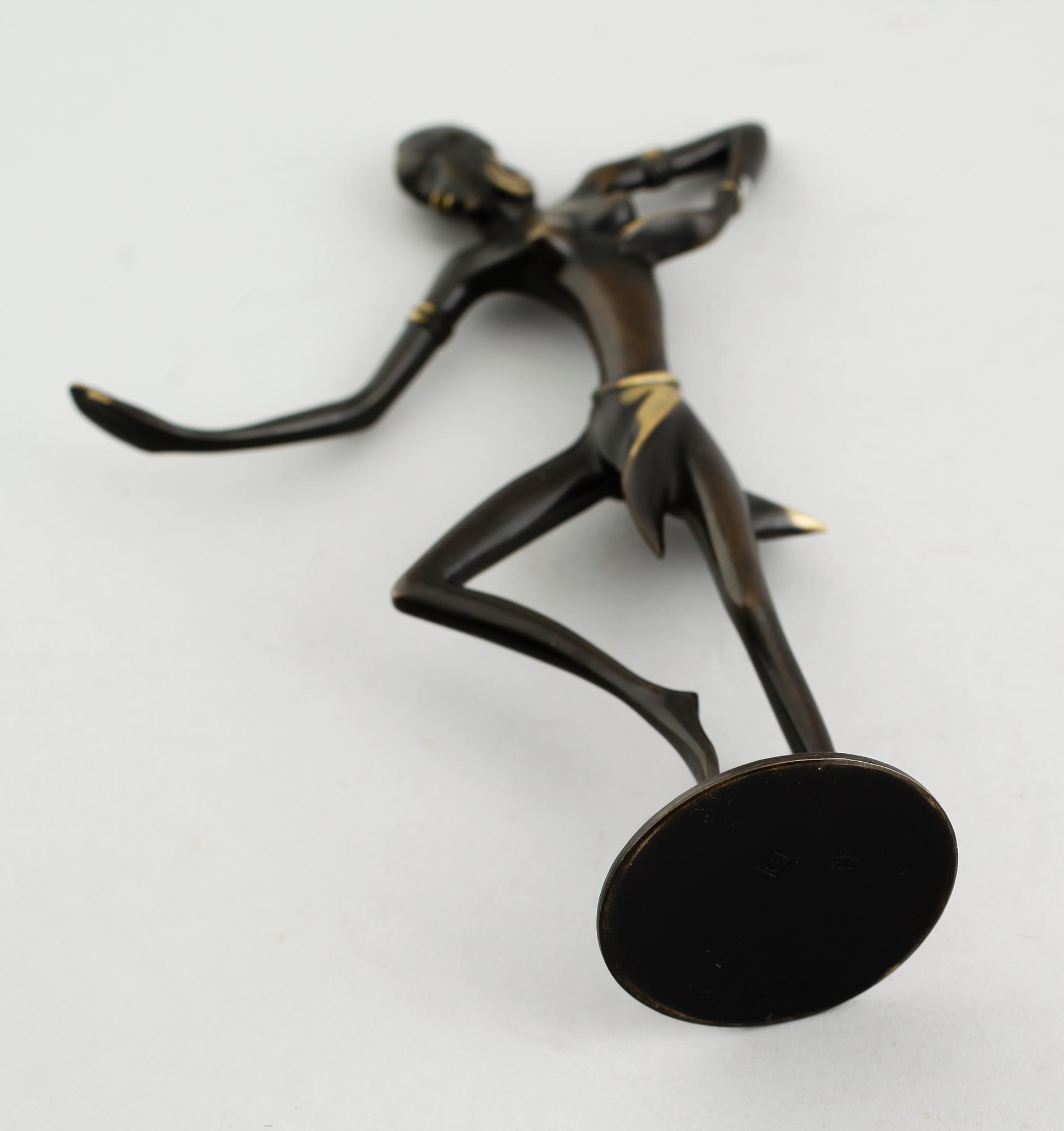 SKULPTUR, brons, Richard Rohac, Österrike, 1900-talets mitt.