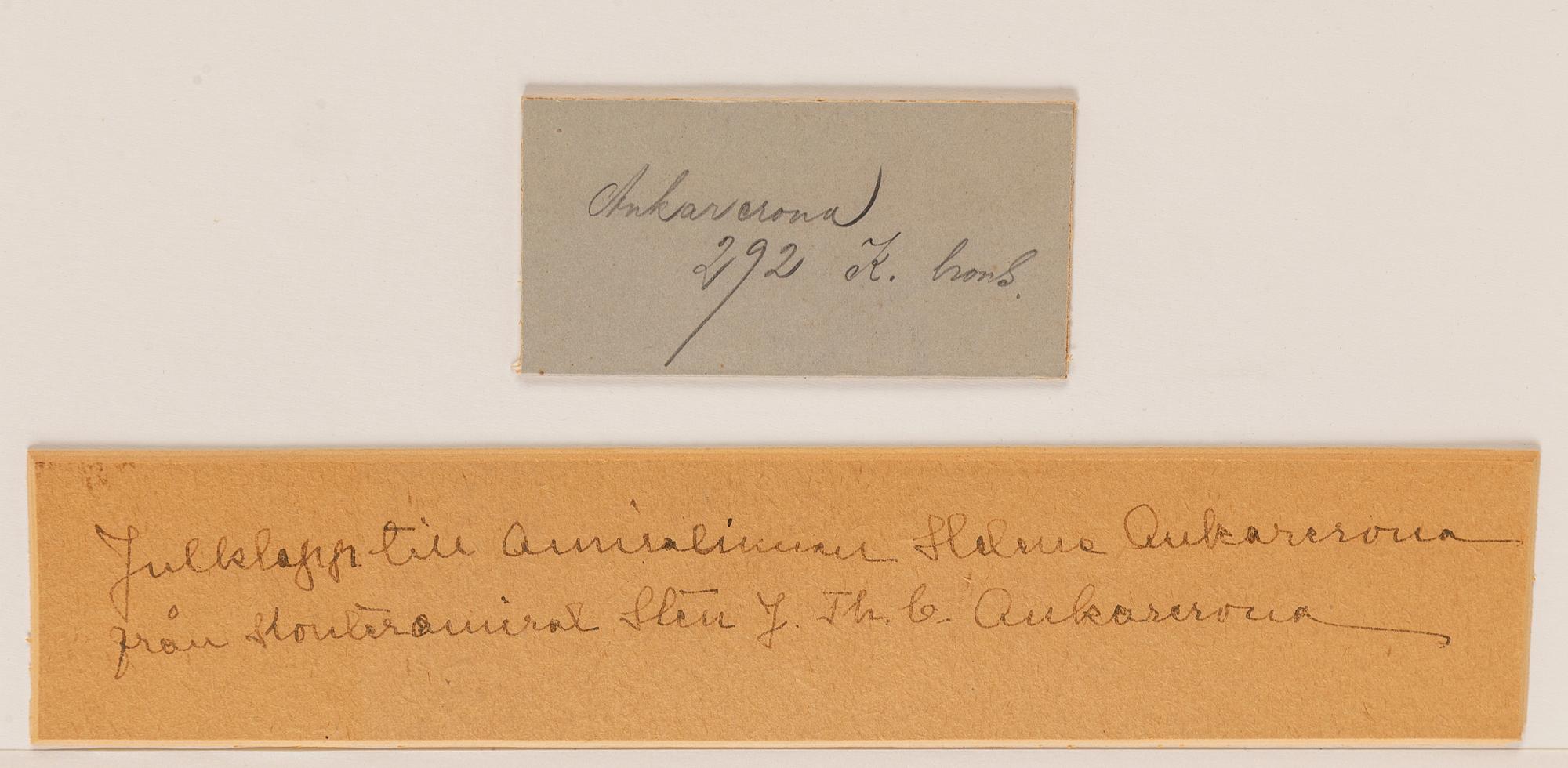 HJALMAR FALK, watercolour, signed and dated 1916.