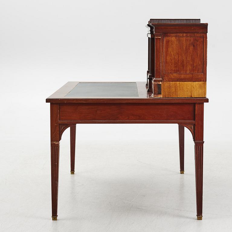 Desk with top section, Gustavian and style, circa 1790 and 1900.