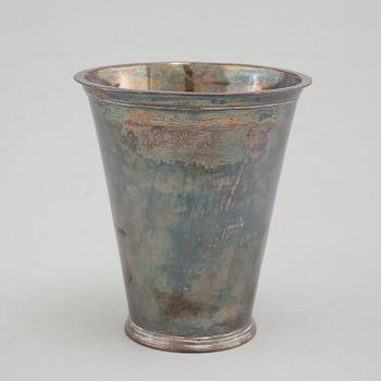 JOHAN LUND, a silver beaker, Stockholm, 1707.