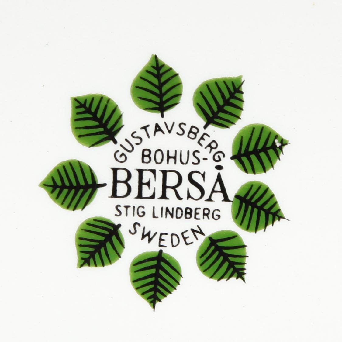 SERVISDELAR, 11 delar, flintgods, "Berså", Stig Lindberg, Gustavsberg.