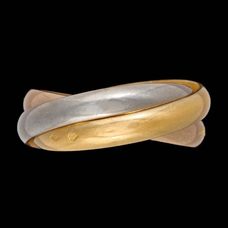 RING, Cartier, ' Trinity' , tre färger guld.