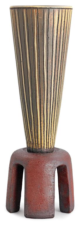 A Wilhelm Kåge 'Farsta' vase, Gustavsberg studio 1960.