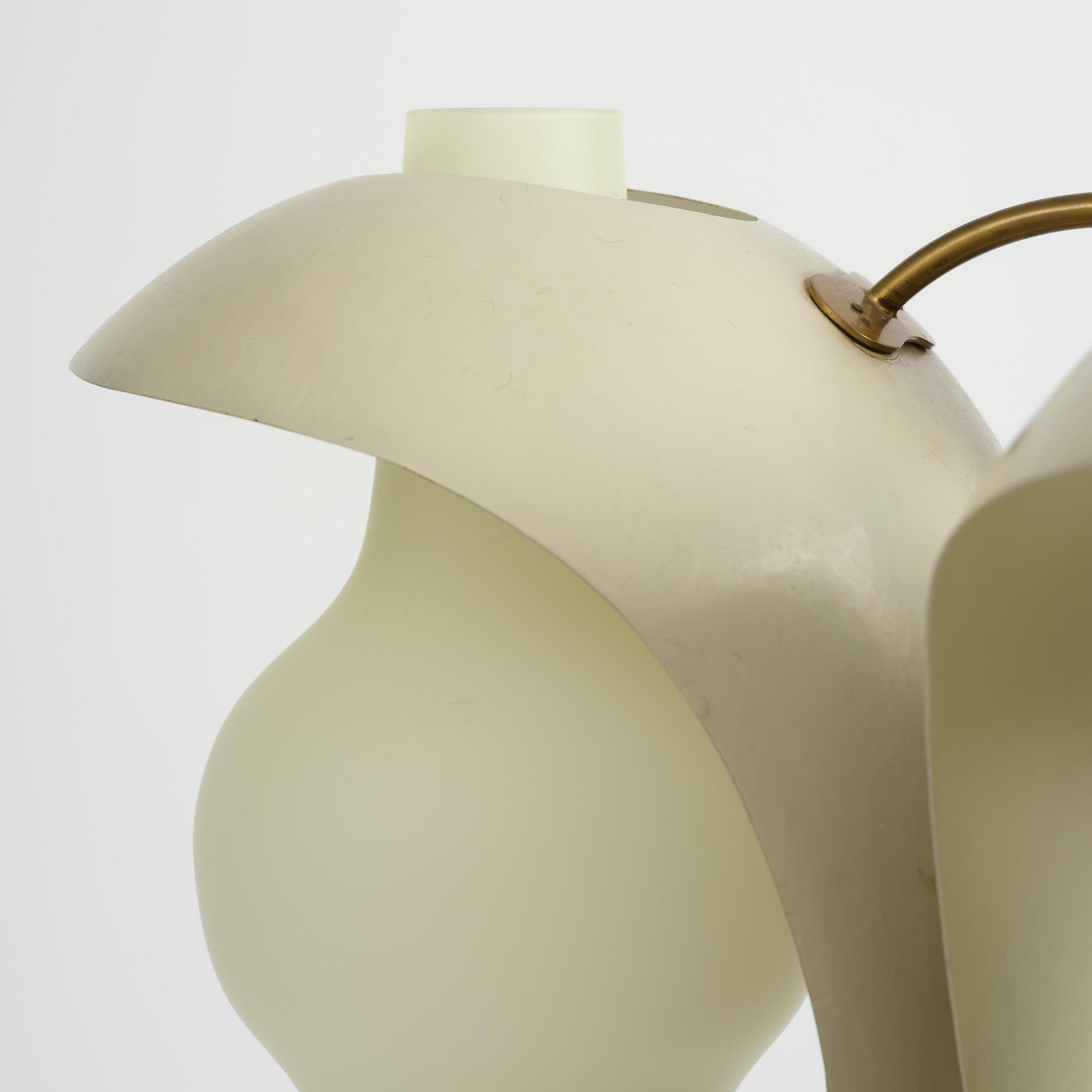 Hans Bergström, a rare ceiling lamp model "98", ateljé Lyktan, Åhus, 1940s-50s.