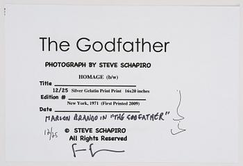 Steve Schapiro, "Marlon Brando in 'The Godfather' New York", 1971.