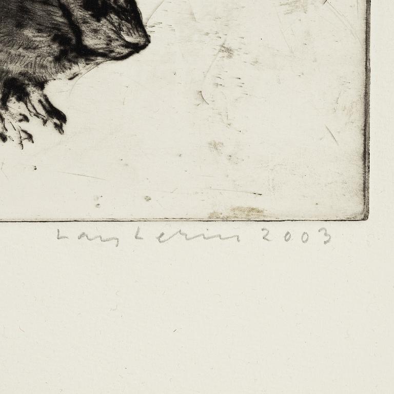 Lars Lerin, "Skogsmus".