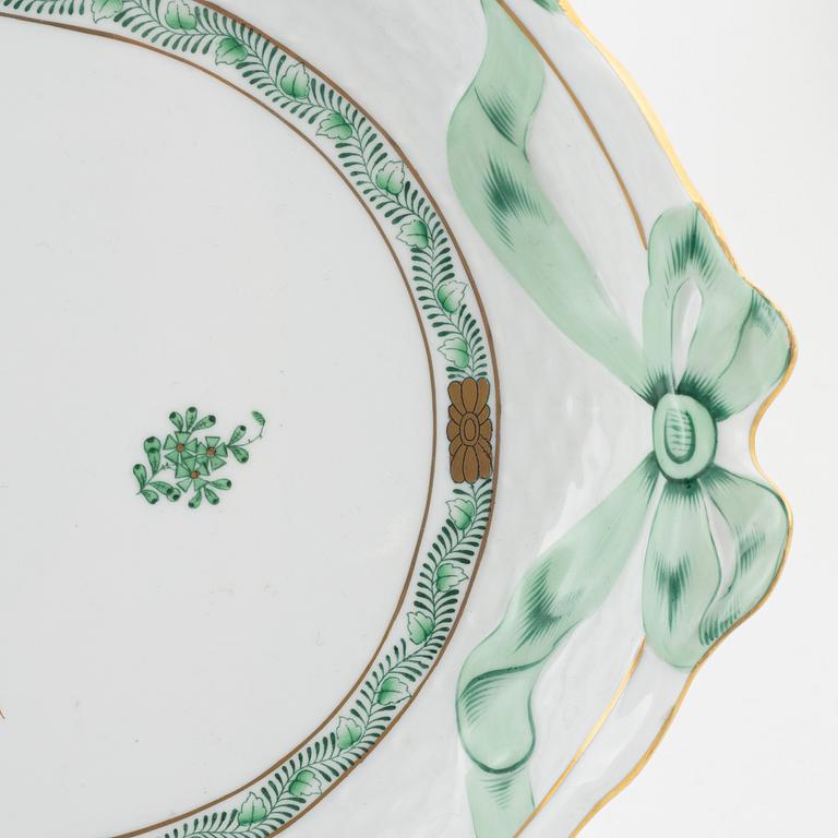 A 31-piece Chinese Bouquet/Green Apponyi porcelain mocha service, Herend, Hungary, mid 20th century.