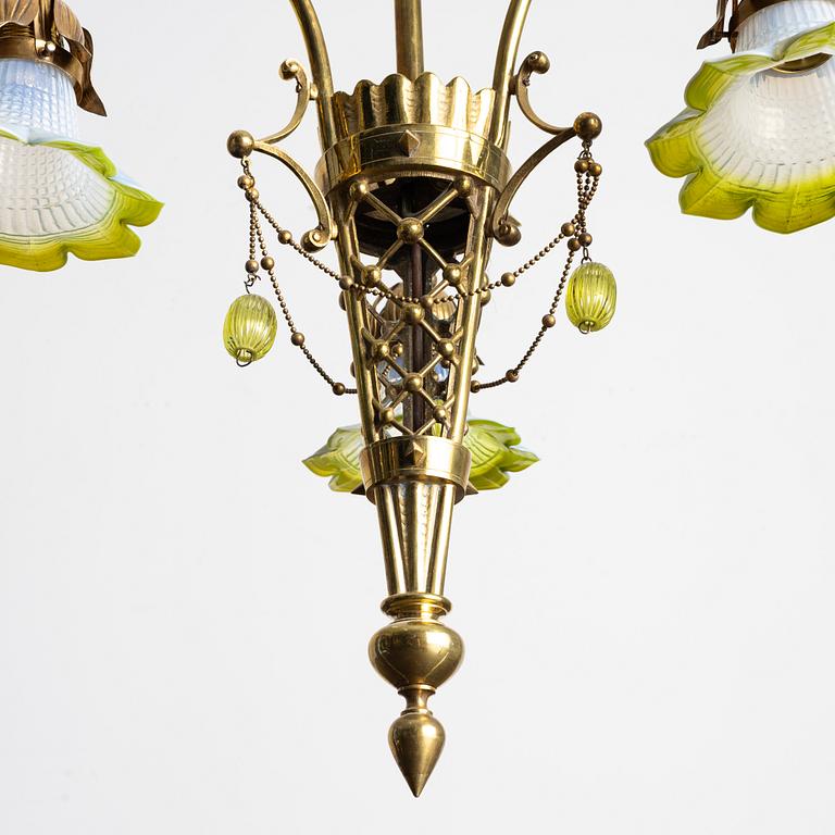 Ceiling lamp, Art Nouveau, early 20th century.