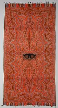 VÄVNAD, paisley, sent 1800/tidigt 1900-tal.