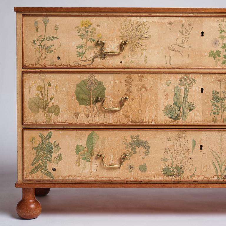 Josef Frank, a chest of drawers / sideboard 'Flora', Svenskt Tenn, Sweden, model 1050, 1940's.