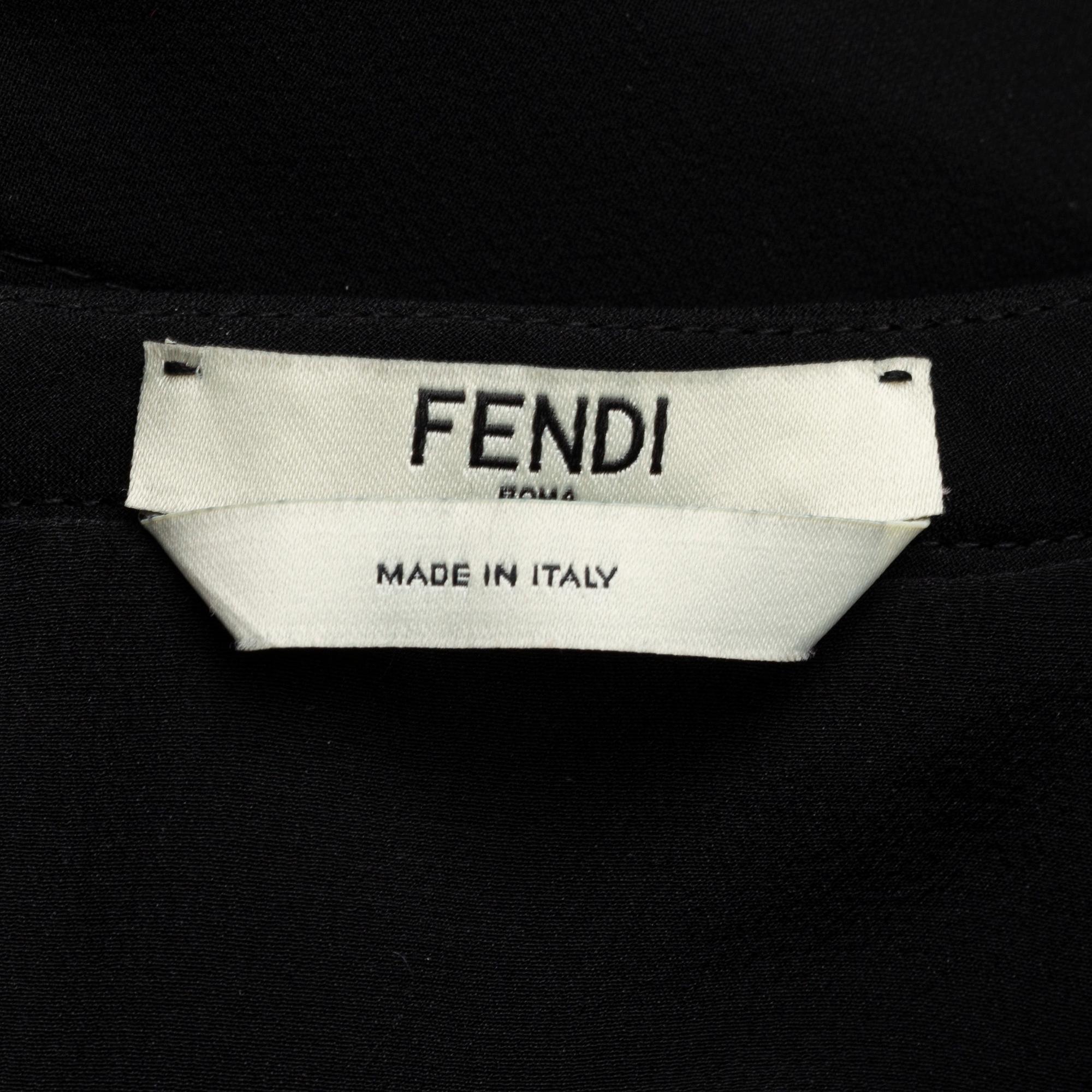 Fendi, a silk dress, Italian size 42.