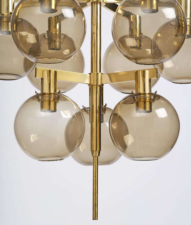 Hans-Agne Jakobsson, taklampa, modell "T348/9", Hans-Agne Jakobsson AB, Markaryd, 1960-tal.