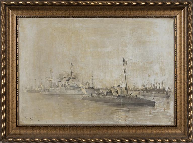 Arvid Johanson, oil on canvas, signed.