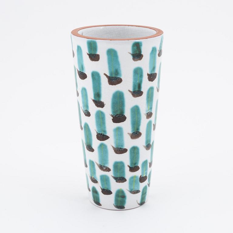 Stig Lindberg, a faience vase from Gustavsbergs Studio.