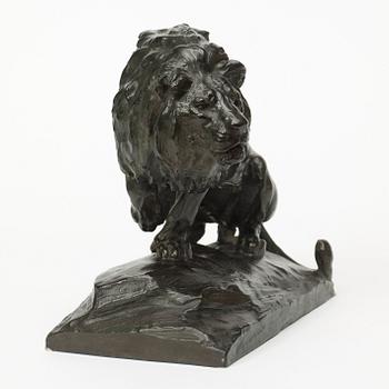 JOHAN AXEL WETTERLUND. Brons. Sign J.A. Wetterlund. Otydlig gjutarstämpel Scene (?) des bronzes, Bruxelles.