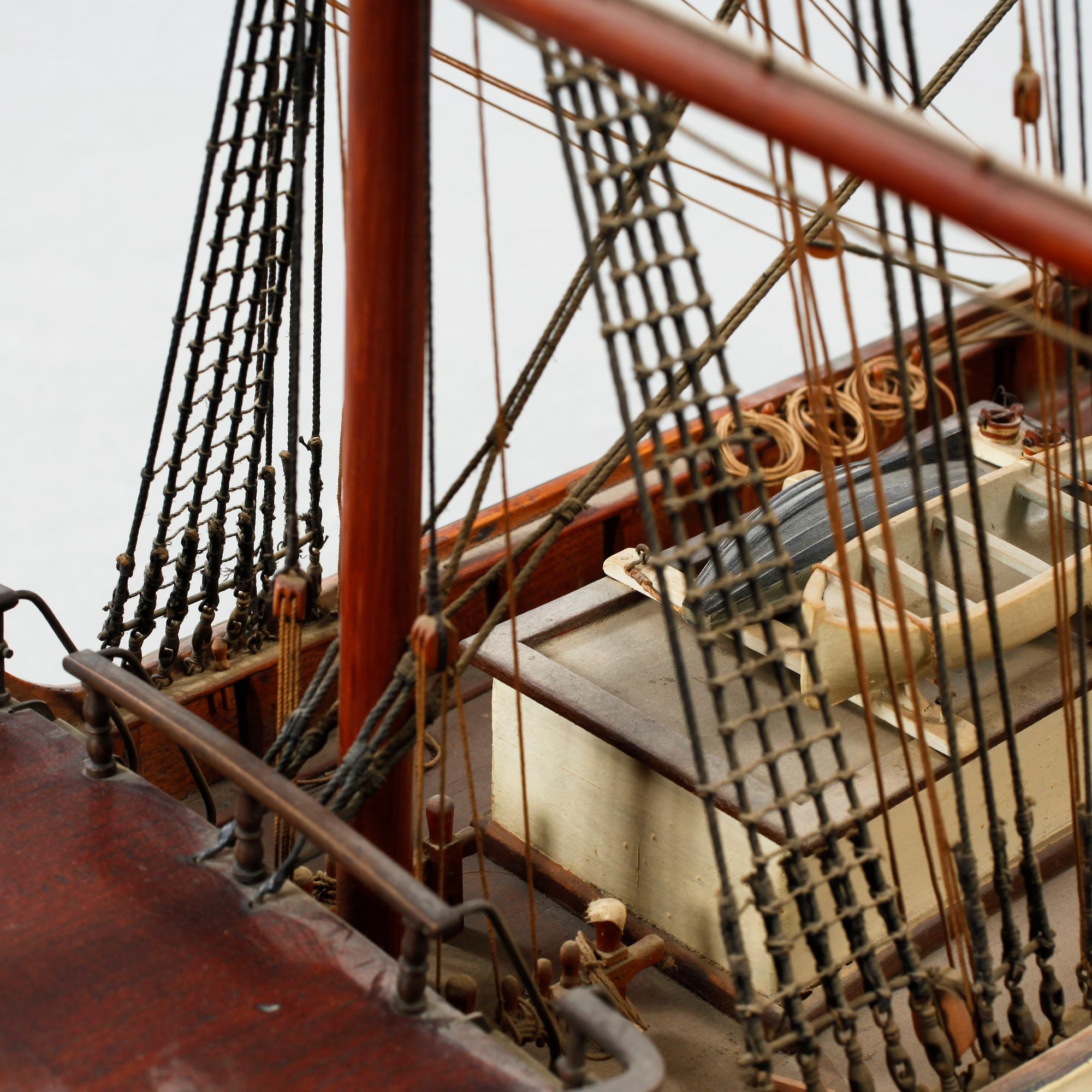 An early 20th century model of the ship 'Bohus'.