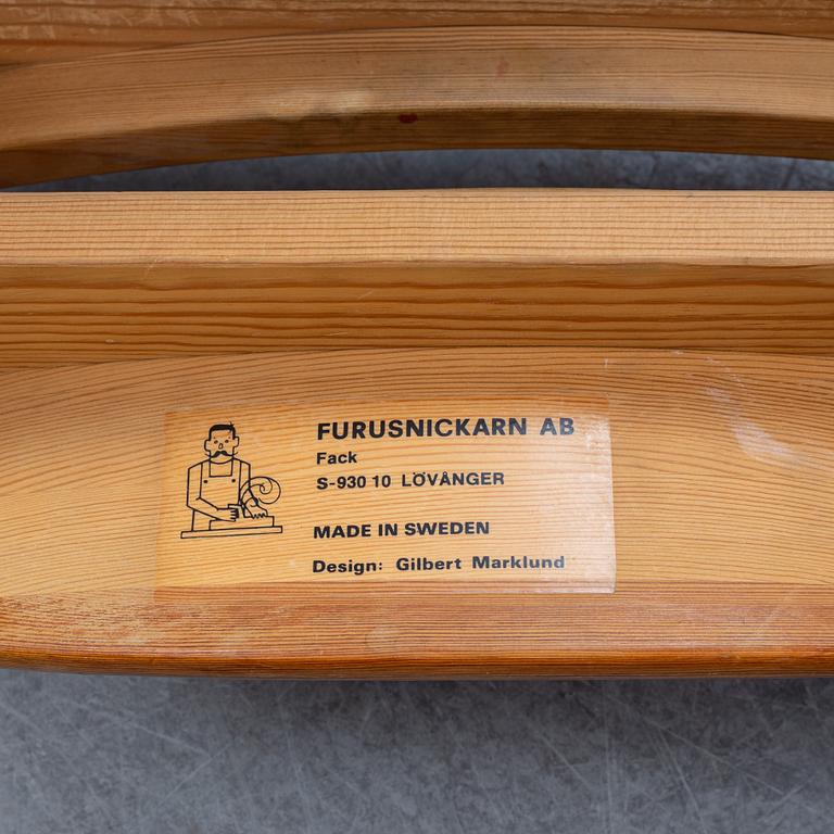 Gilbert Marklund, a pair of 'Jonte' chairs, designed 1969.