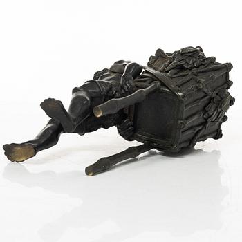 A bronze figure, late 19th Century.