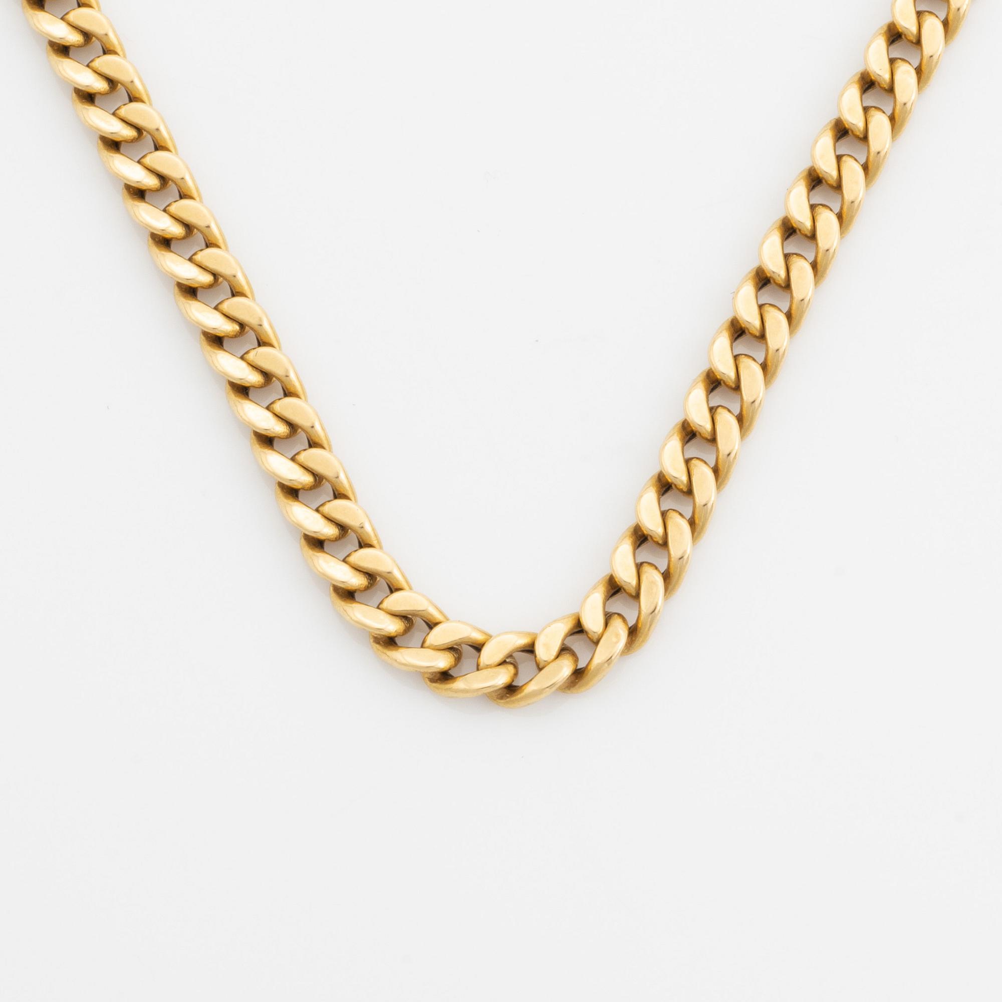 18K gold necklace, Balesta.