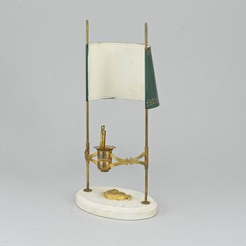 A late Gustavian style one-light circa 1900 table lamp.