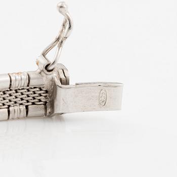 Bracelet in three colours, sterling silver.