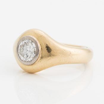 Ring med briljantslipad diamant, ca 1,20 ct.