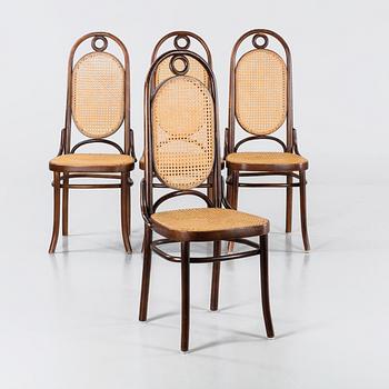 STOLAR, 4 st Thonet-typ. 1900-talets första hälft.