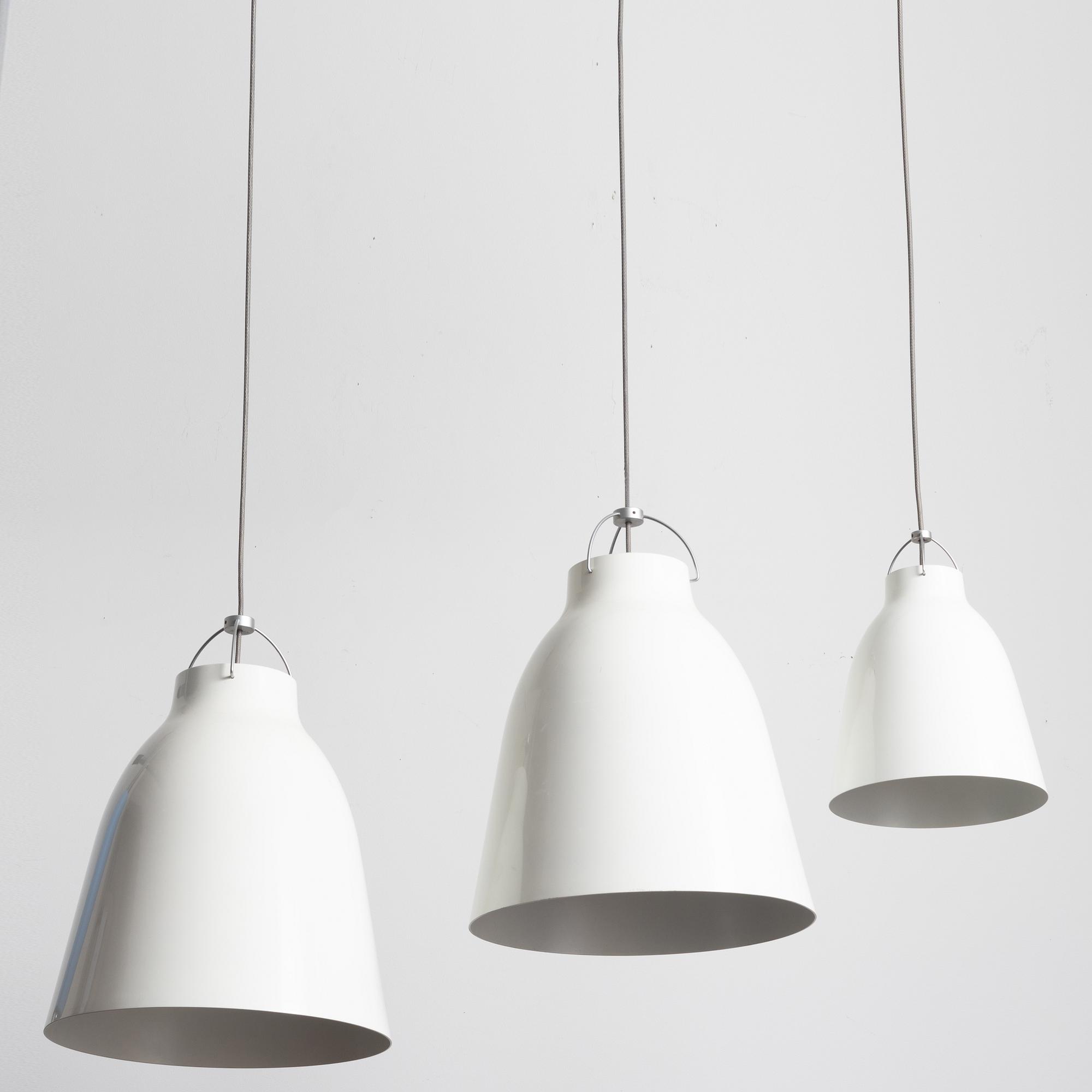 Cecilie Manz, three pendant lamps, "Caravaggio", Lightyears.