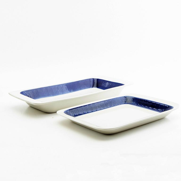 Hertha Bengtson, servis 9 dlr "Koka blå" Rörstrand 1900-talets mitt porslin.