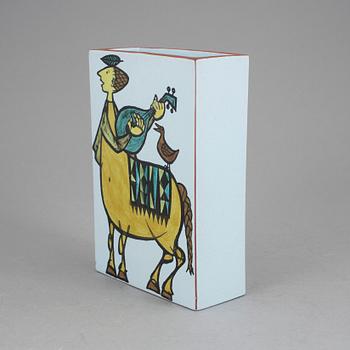 VAS, fajans, "Karneval", Stig Lindberg, Gustavsbergs studio, i produktion 1958-1962.