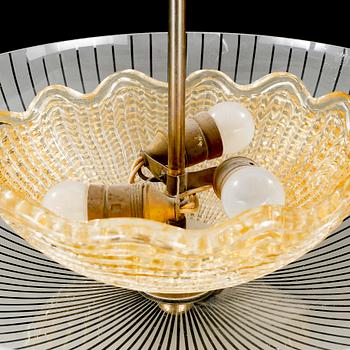 An Orrefors ceiling lamp from the 1940/50s.