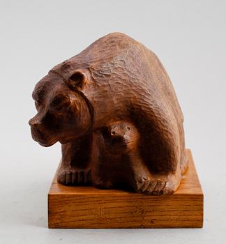 SKULPTUR, trä, signerad och daterad W Hynoinen 1954.