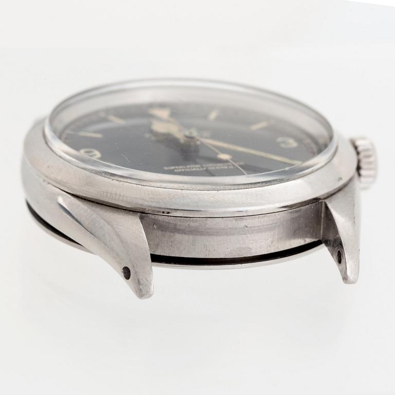 Rolex, Explorer, "Chapter Ring, Exclamation Point, Gilt Dial", "Type 3", ca 1962.