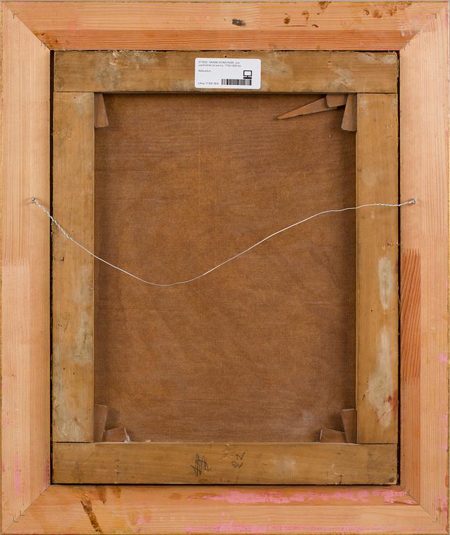 OKÄND KONSTNÄR, olja på duk uppfodrad på pannå, 1700/1800-tal.