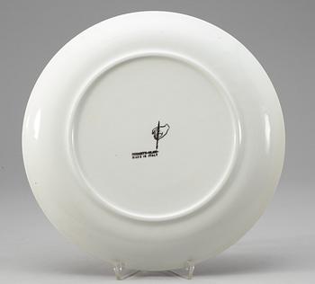 A set of nine Piero Fornasetti 'Sun and Moon' plates, Milano, Italy.