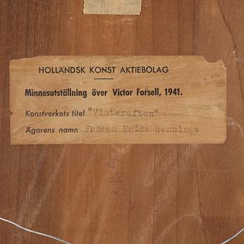Victor Forssell, signed Vi Forssell, oil on panel.