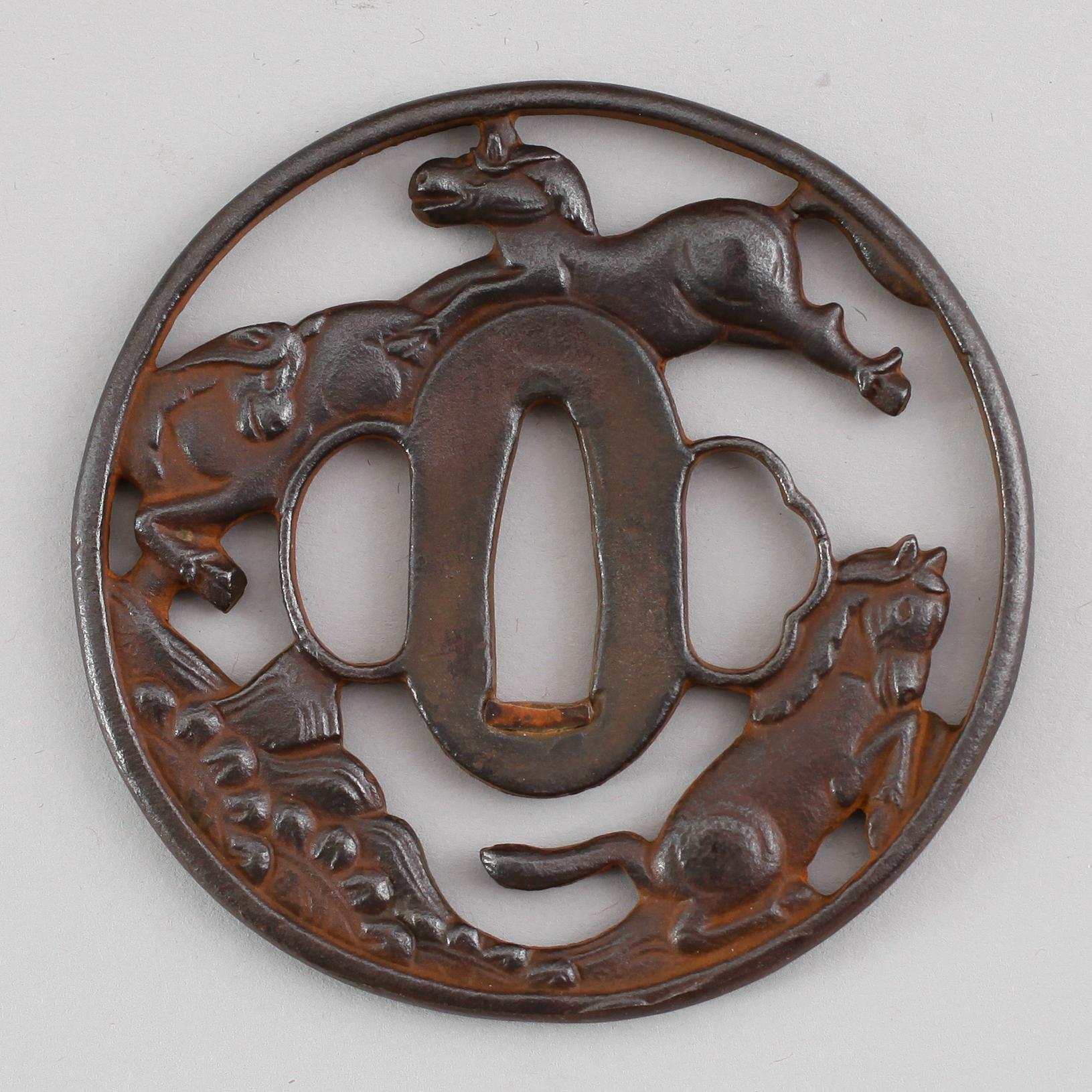 TSUBA, järn, 1800-tal.
