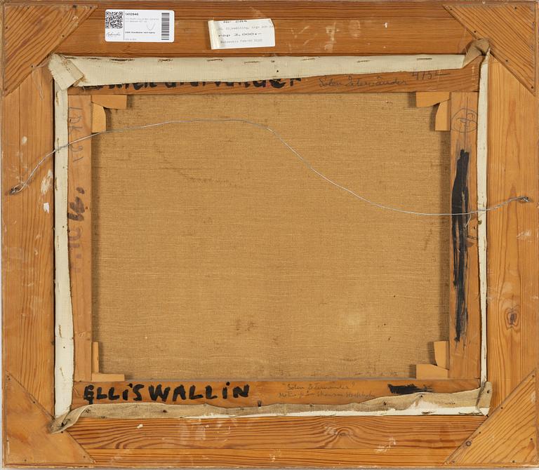 Ellis Wallin, oil on canvas, signed and dated -42?.