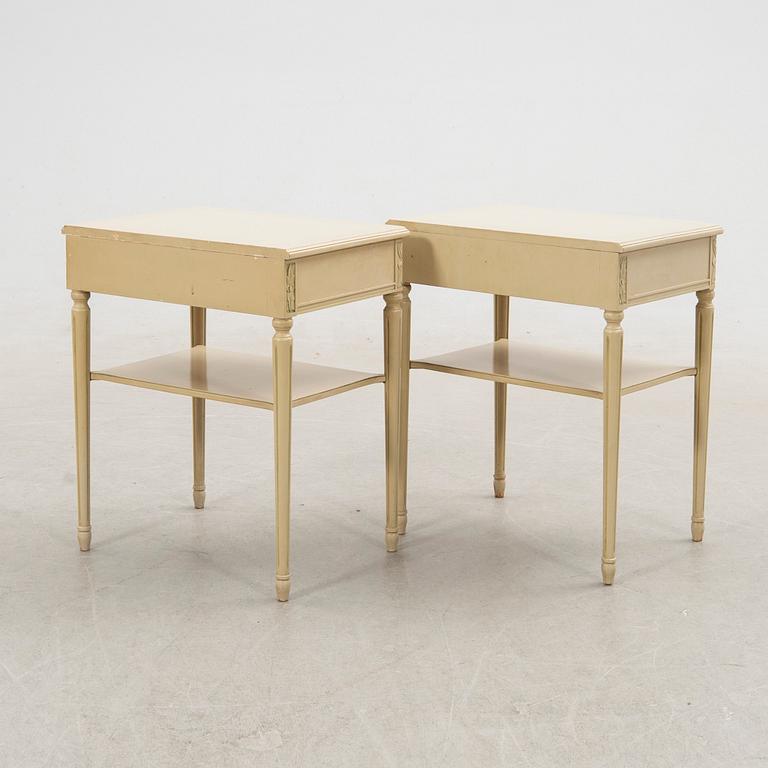 Nightstands, a pair, Gustavian style, 20th century.