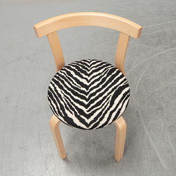 ALVAR AALTO, bord "90A" och stolar, 4 st, "68", Artek.