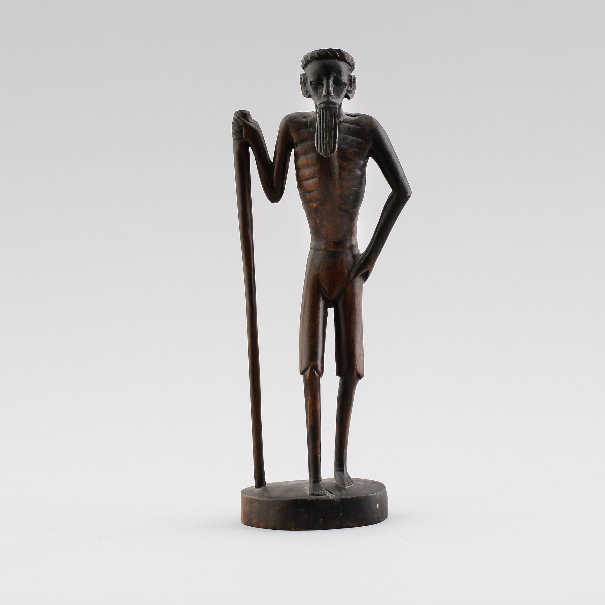 FIGUR, snidat trä, Afrika.
