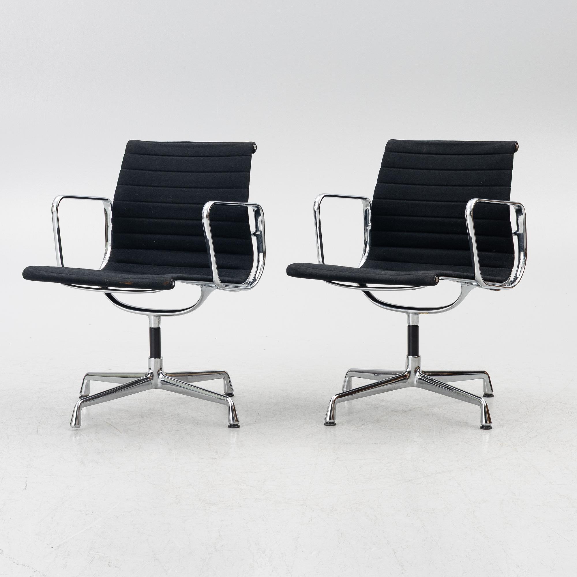 Charles & Ray Eames, armchairs, a pair, model EA 108, Vitra.