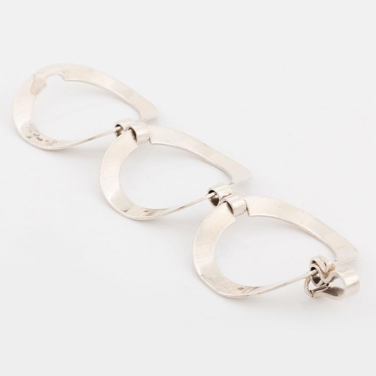Karl-Ingemar Johansson, armband, silver, cirklar.